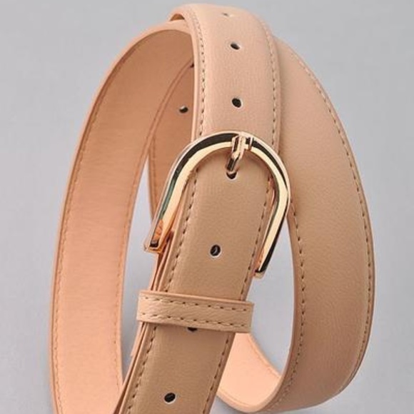 Basic Taupe Belt - Picture 2 of 4